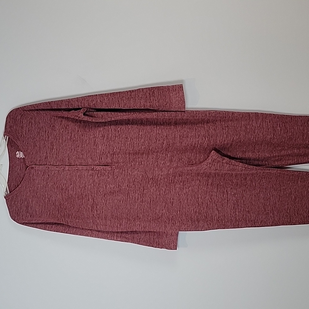 Fruit of the Loom union suit burgundy red long johns